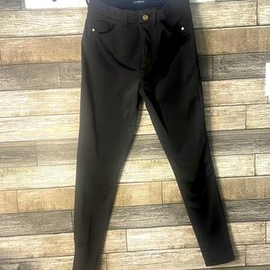 Black express skinny jeans